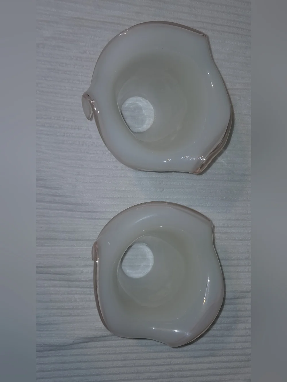 Murano Style Glass Art Light Fixture Shades Set Of 2